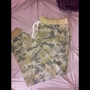 Camo jogger pants